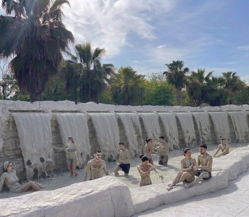 White Clay Waterfall - White Clay Castle Adventure Park, Manavgat Antalya